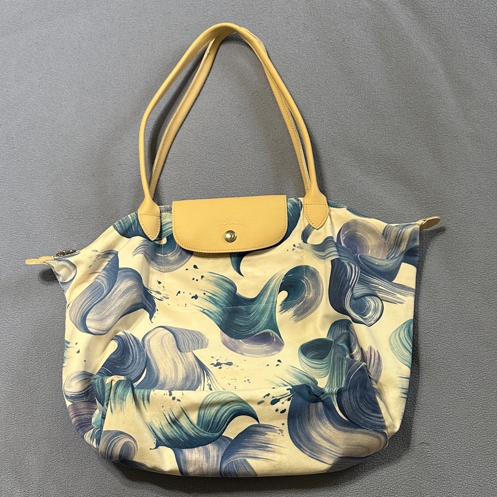 Longchamp Splash Berry tote